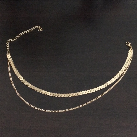 ✨HOST PICK✨2 Layer Chevron Chain and Choker - Picture 7 of 8